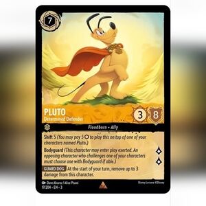 Pluto 🔥 Disneyland 🔥 Disney Lorcana Trading Card TCG